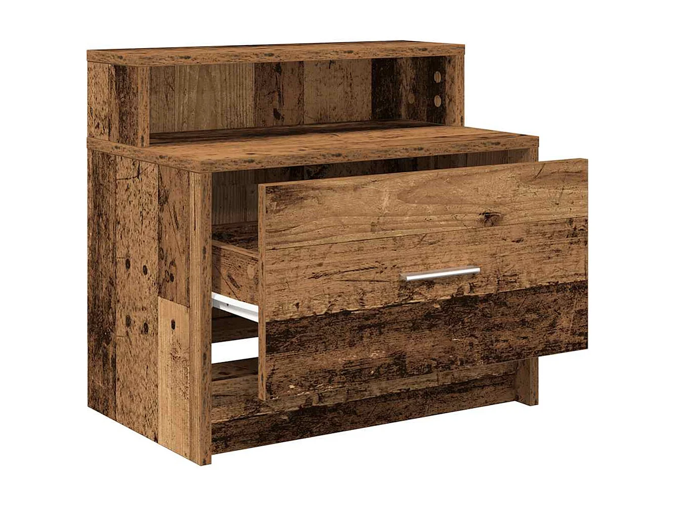 Mesillas de noche | Mesita de noche con cajón 2 uds madera vieja 51x31x47 cm