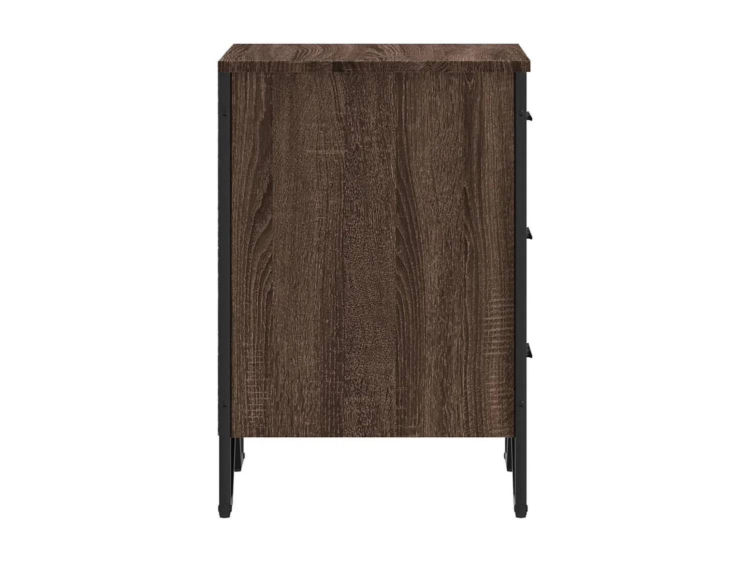 Mesita de noche | Mesilla de noche madera de ingeniería marrón roble 40x41x60 cm