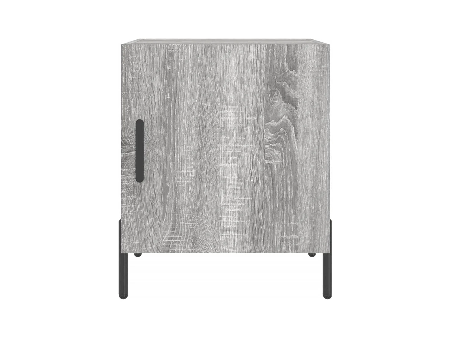 Mesa de Cabeceira Moderna 2 peças 40x40x50 cm madeira processada cinza sonoma