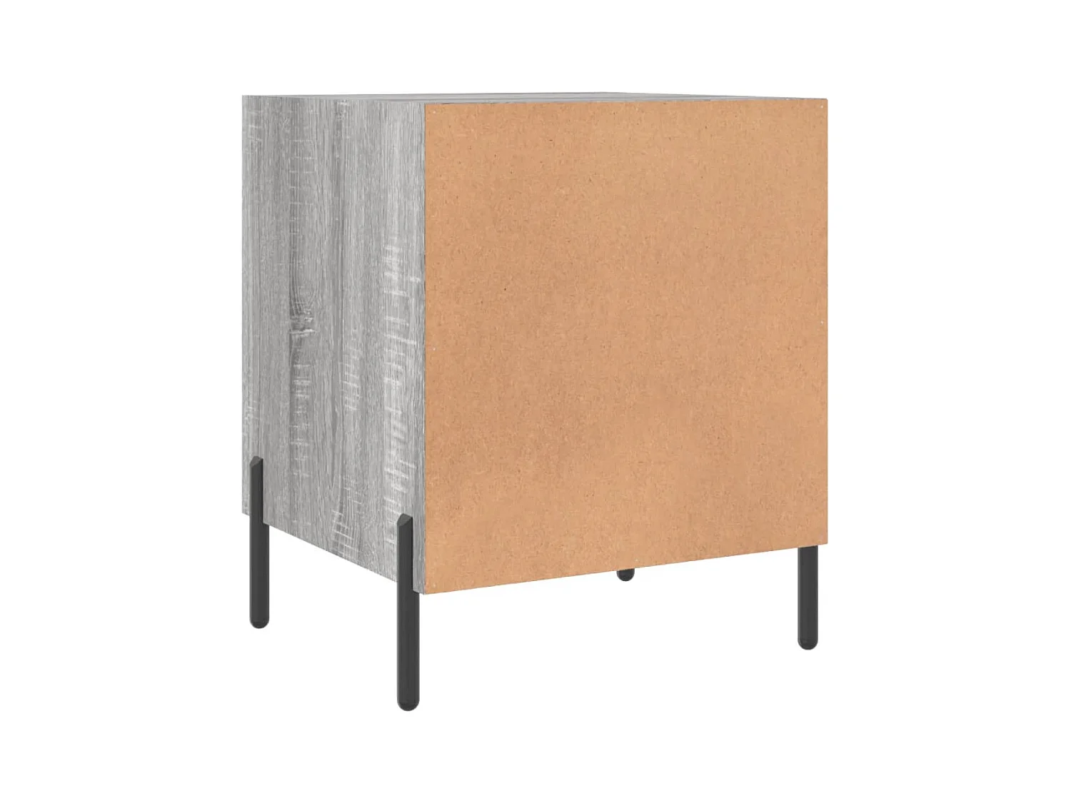 Mesitas de noche | Mesilla de noche 2 uds madera ingeniería gris Sonoma 40x40x50 cm