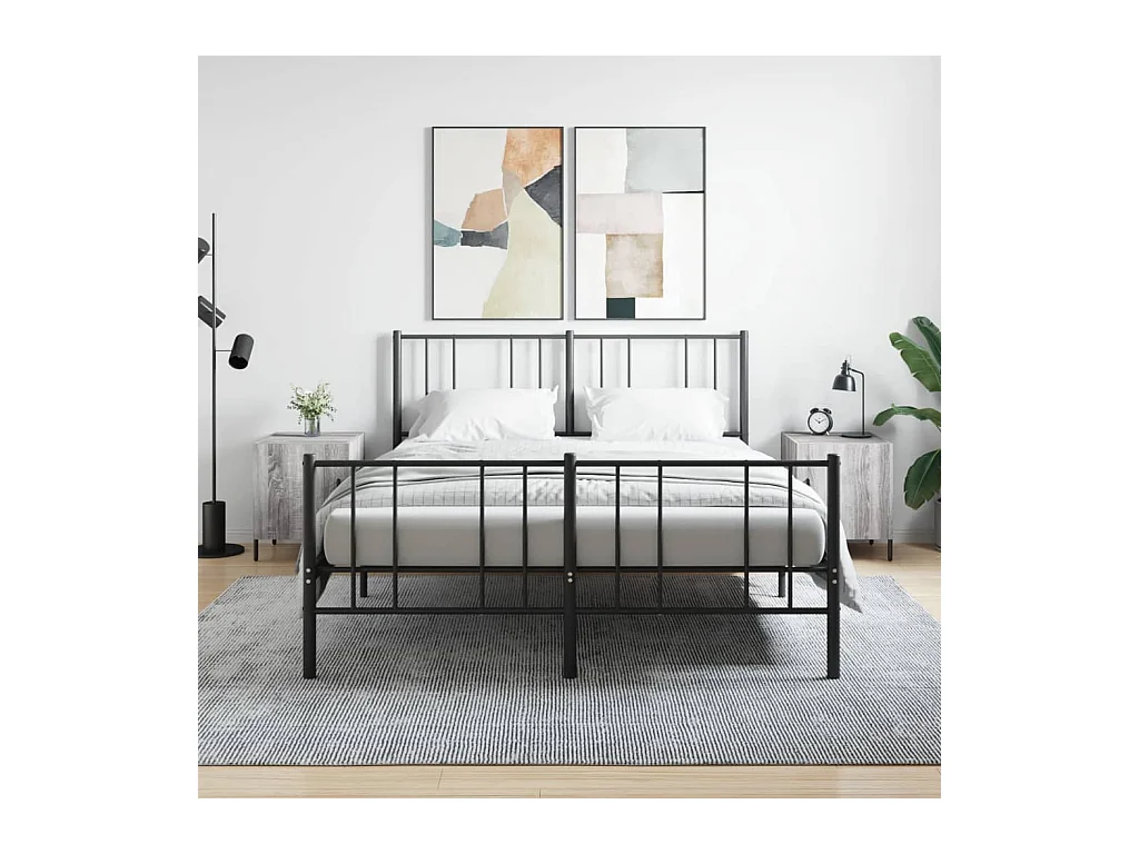 Mesitas de noche | Mesilla de noche 2 uds madera ingeniería gris Sonoma 40x40x50 cm