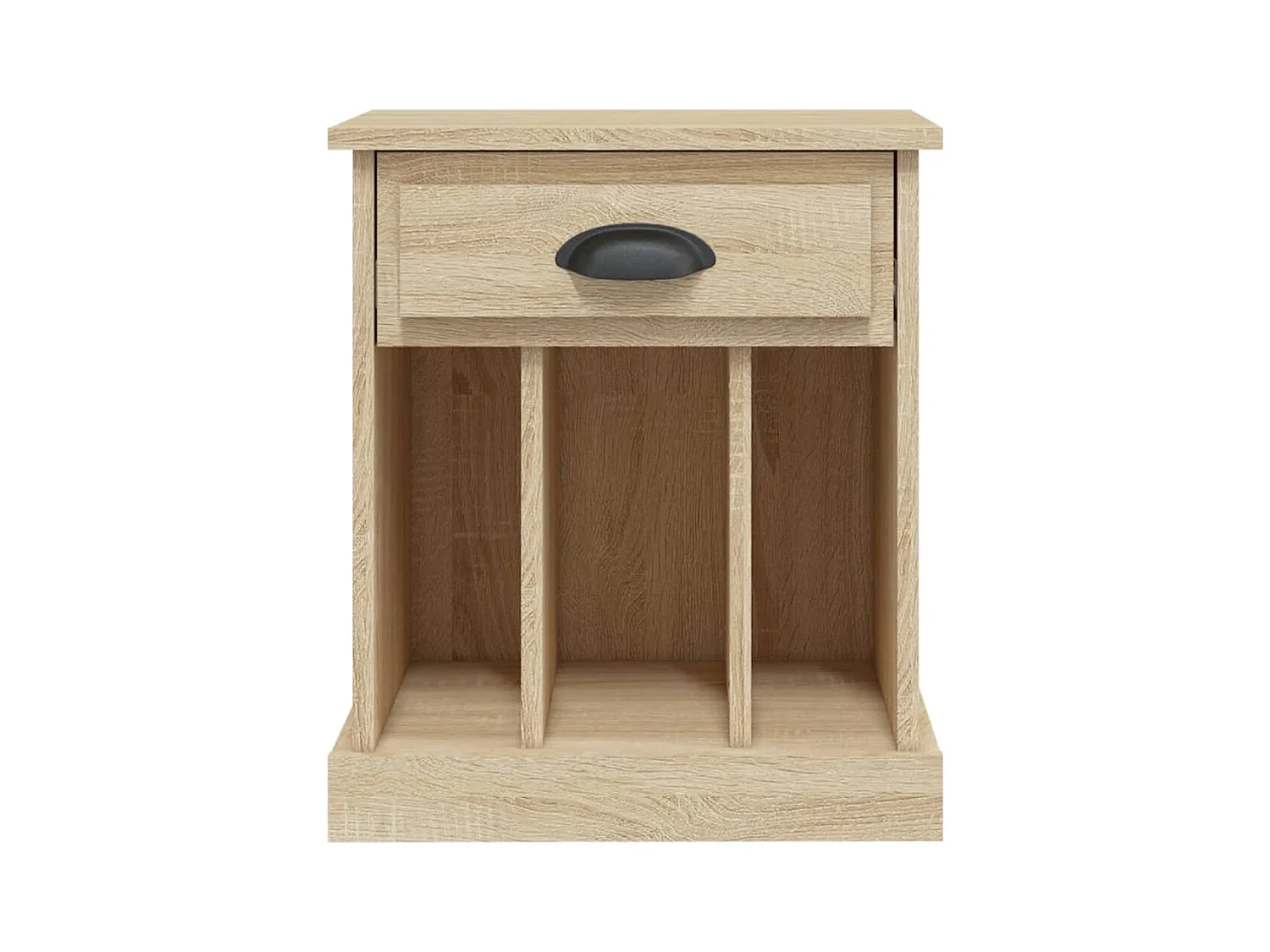 Lot de 2 Tables de chevet avec compartiments ouverts chêne sonoma 43x36x50 cm