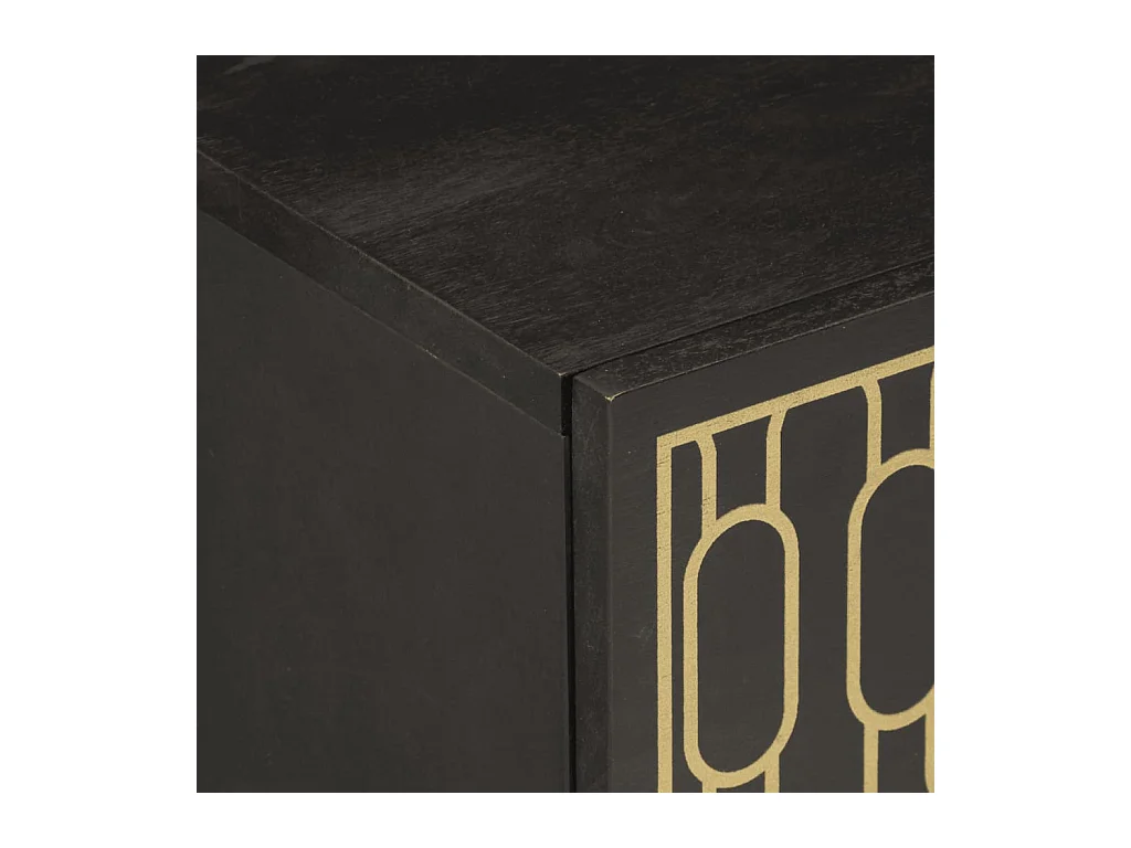 Mesita de noche | Mesilla de noche madera maciza de mango 50x33x60 cm