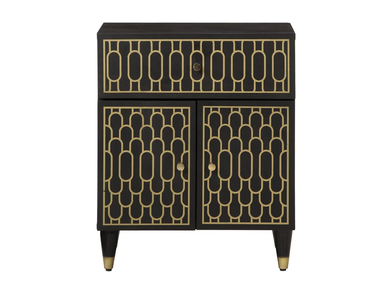 Nachttisch-Beistelltisch 50x33x60 cm Massivholz Mango SHL26209