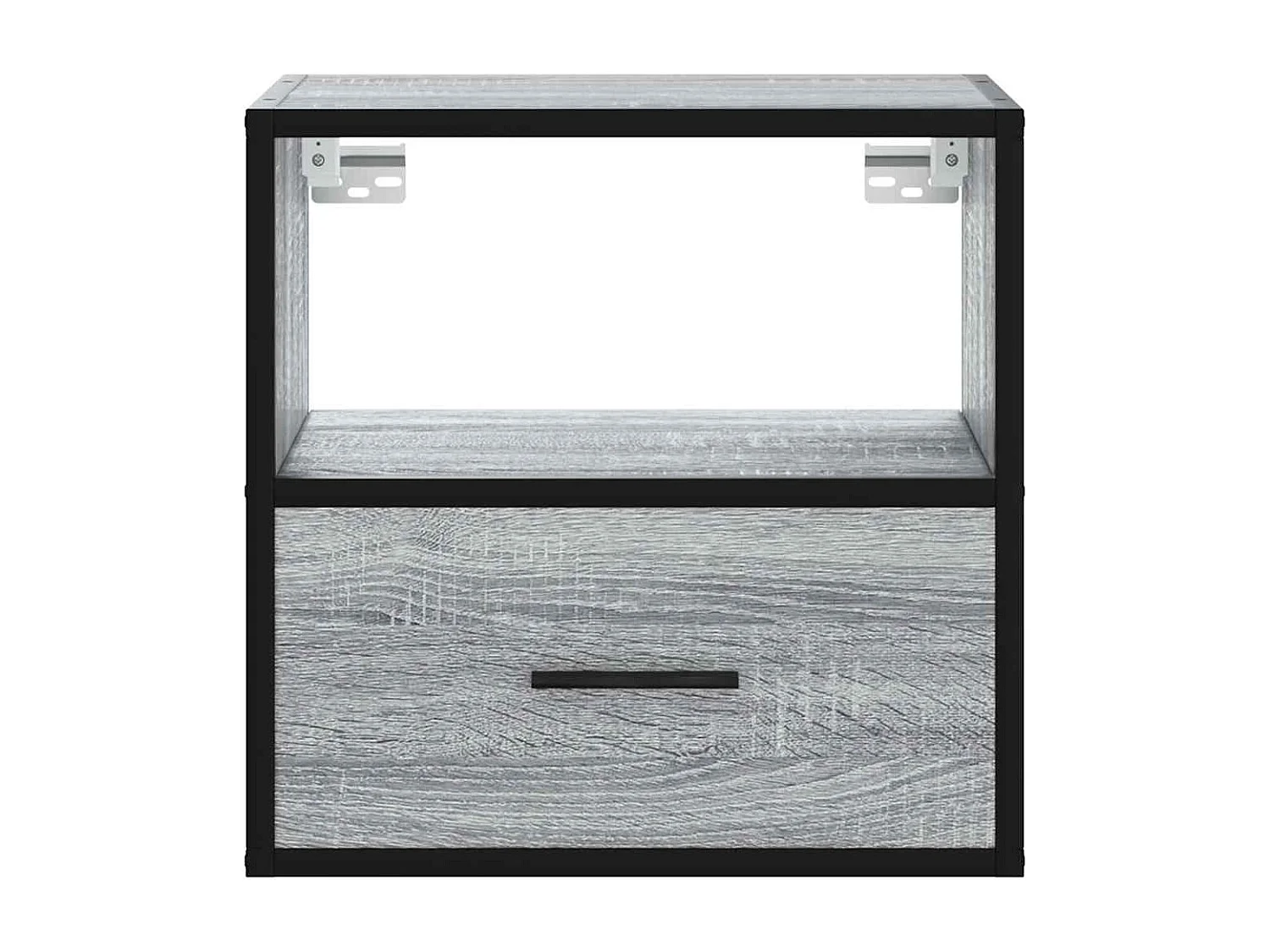 Nachttisch hängend 2er Set | Wand-Nachttische Grau Sonoma 40x31x39,5 cm SHL10017