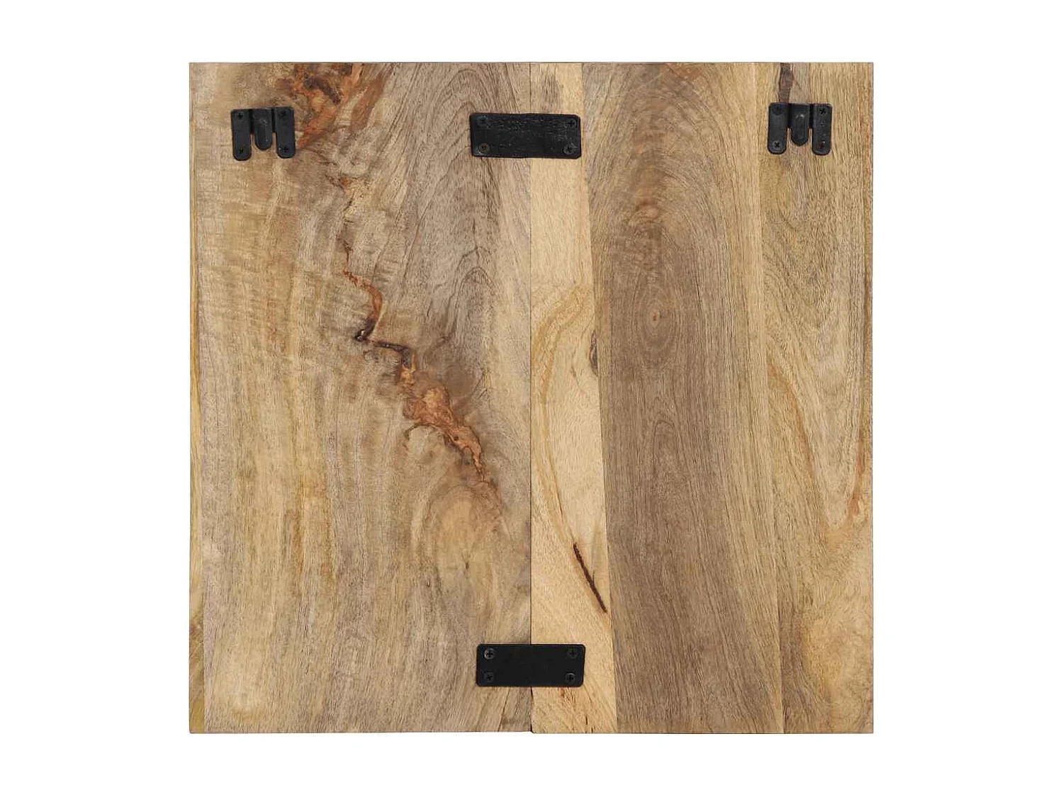 Nachttisch-Beistelltisch 50x27x50 cm Raues Mango-Massivholz SHL6695