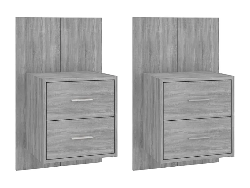 Lot de 2 Tables de chevet flottantes Sonoma gris