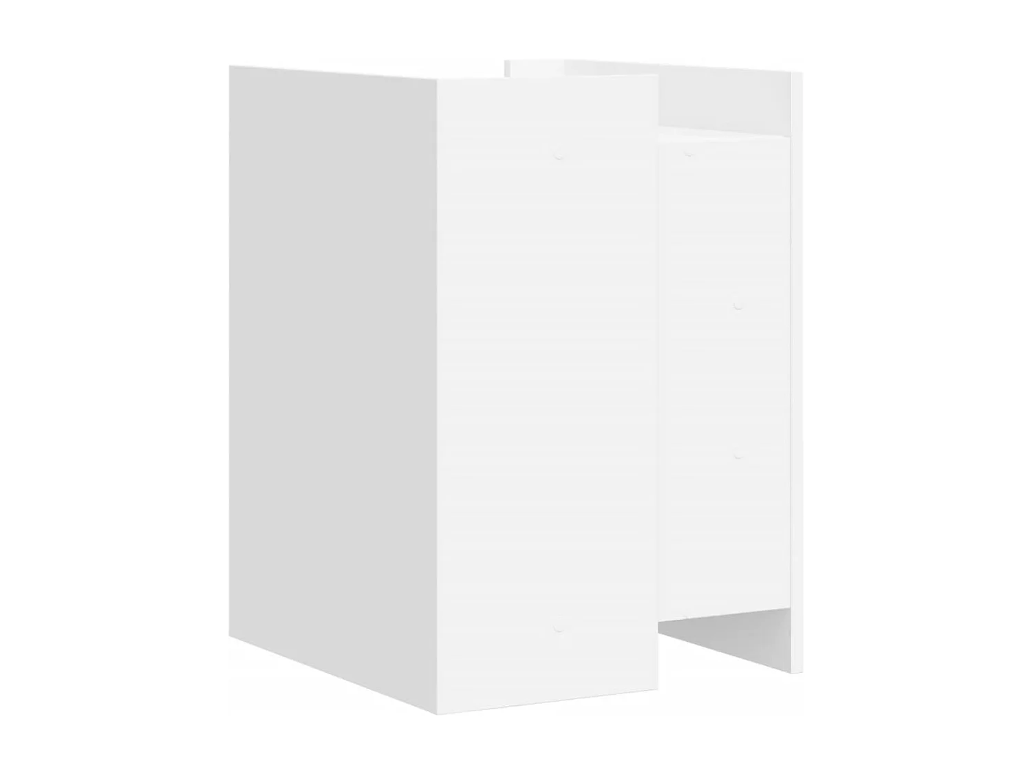 Mesita de noche | Mesilla de noche madera de ingeniería blanco 45x50x65 cm