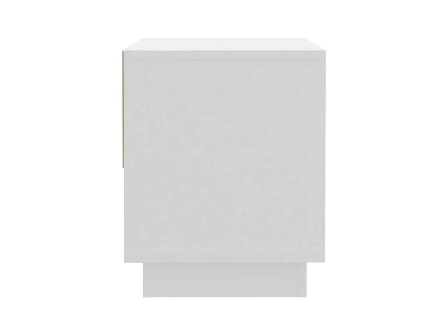 Mesita de noche | Mesilla de noche madera contrachapada blanco 45x34x44 cm