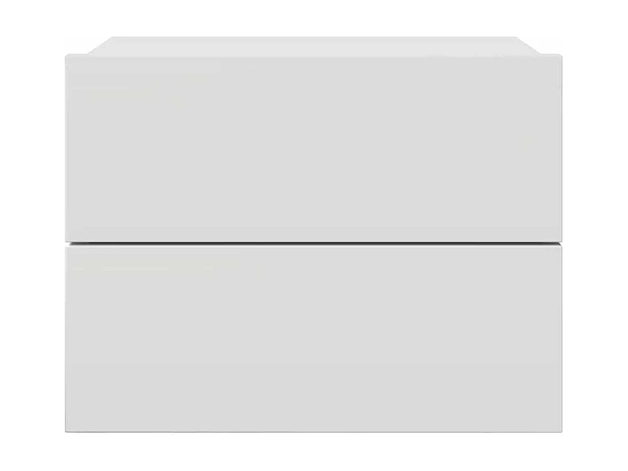 Mesita de noche | Mesilla de noche madera contrachapada blanco 40x30x30 cm