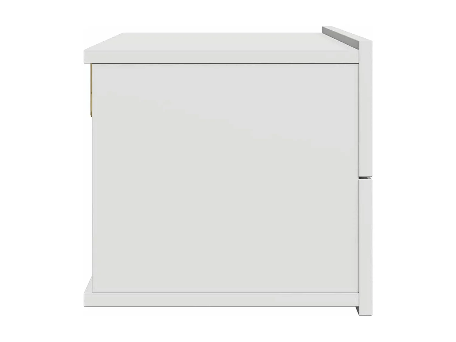 Mesita de noche | Mesilla de noche madera contrachapada blanco 40x30x30 cm