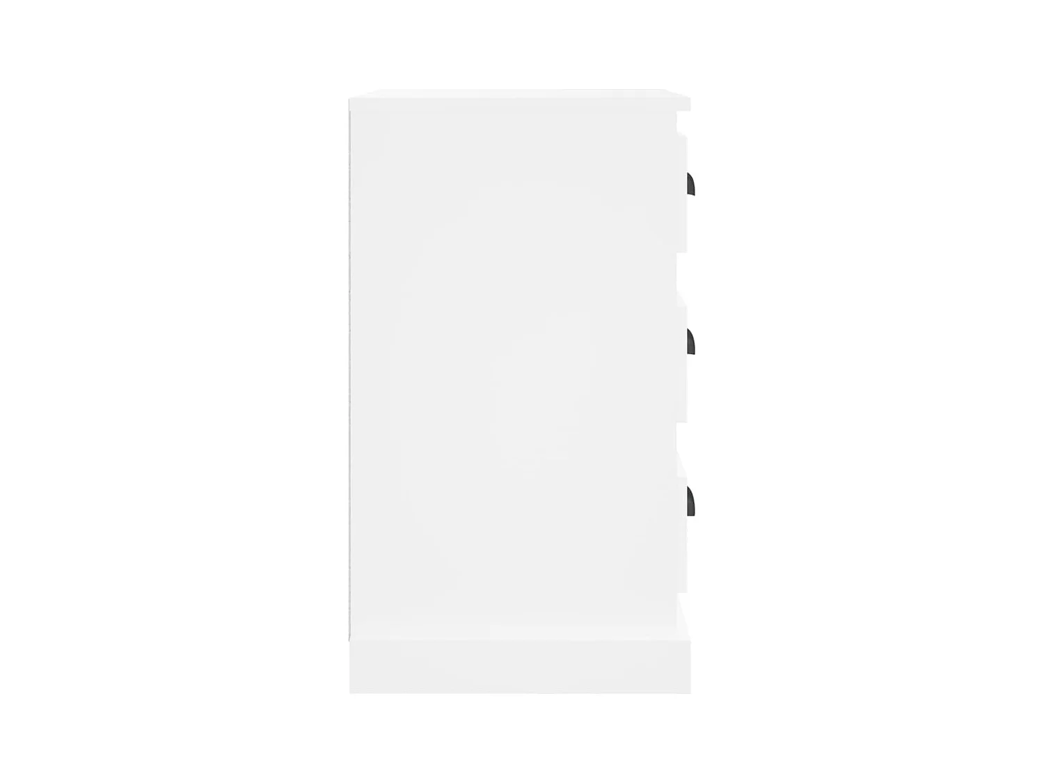 Mesita de noche | Mesilla de noche madera contrachapada blanca 39x39x67 cm