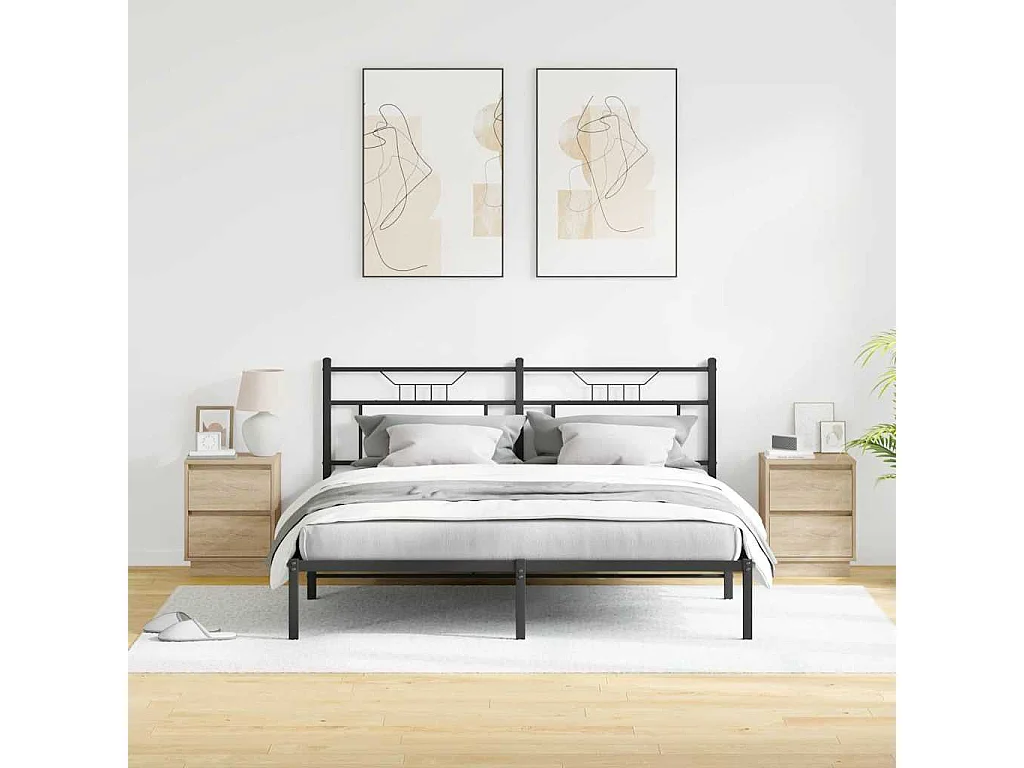 Nachttisch 2er Set-Beistelltisch Sonoma-Eiche 39 x 34,5 x 50 cm Holzwerkstoff SHL70809