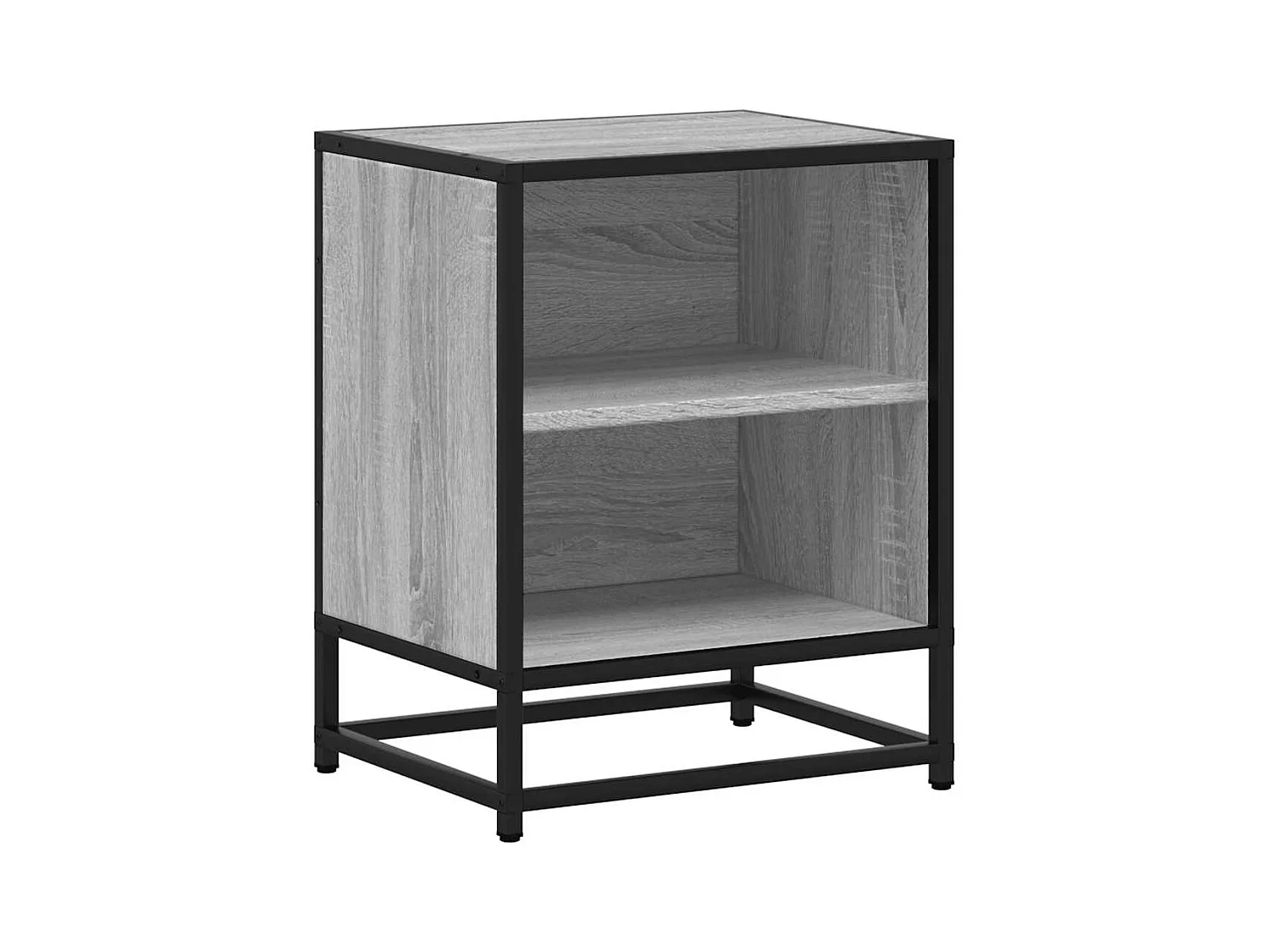 Mesitas de noche | Mesilla de noche 2 uds madera ingeniería gris sonoma 40x31x50 cm