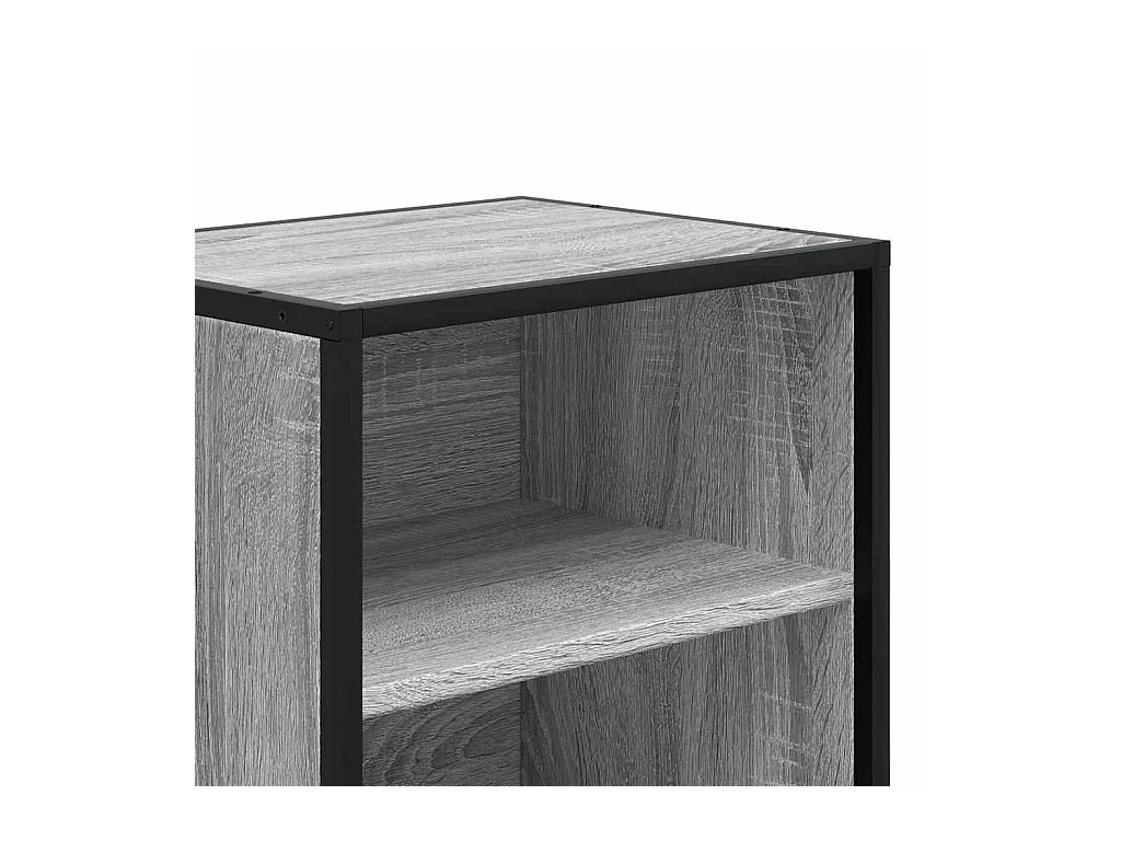 Mesitas de noche | Mesilla de noche 2 uds madera ingeniería gris sonoma 40x31x50 cm