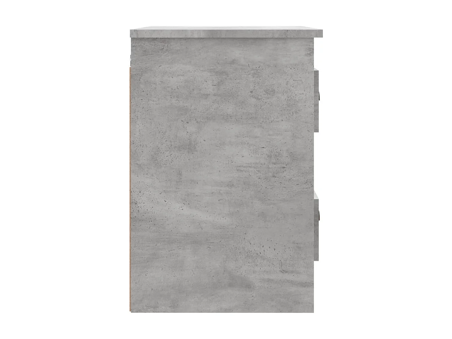 Mesita de noche | Mesilla de noche de pared gris hormigón 41,5x36x53 cm