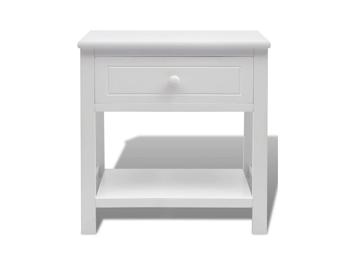 Mesita de noche | Mesilla de noche de madera blanca