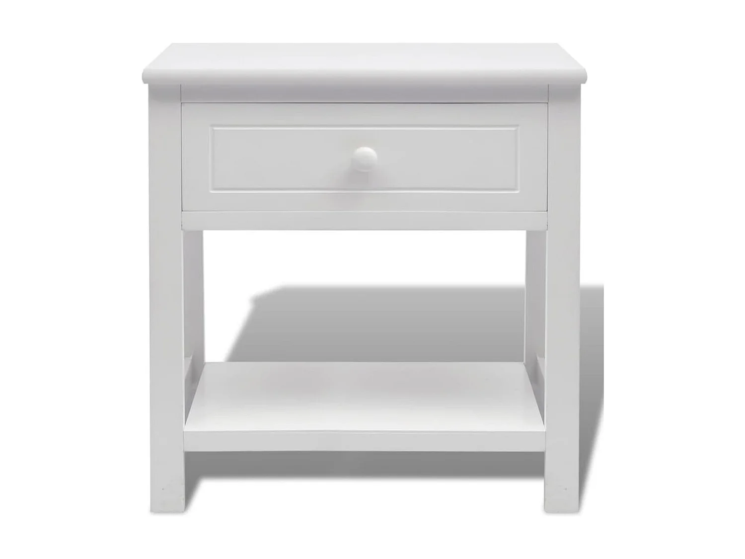 Table de chevet-Tables d'appoint Compartiments Ouverts Bois Blanc