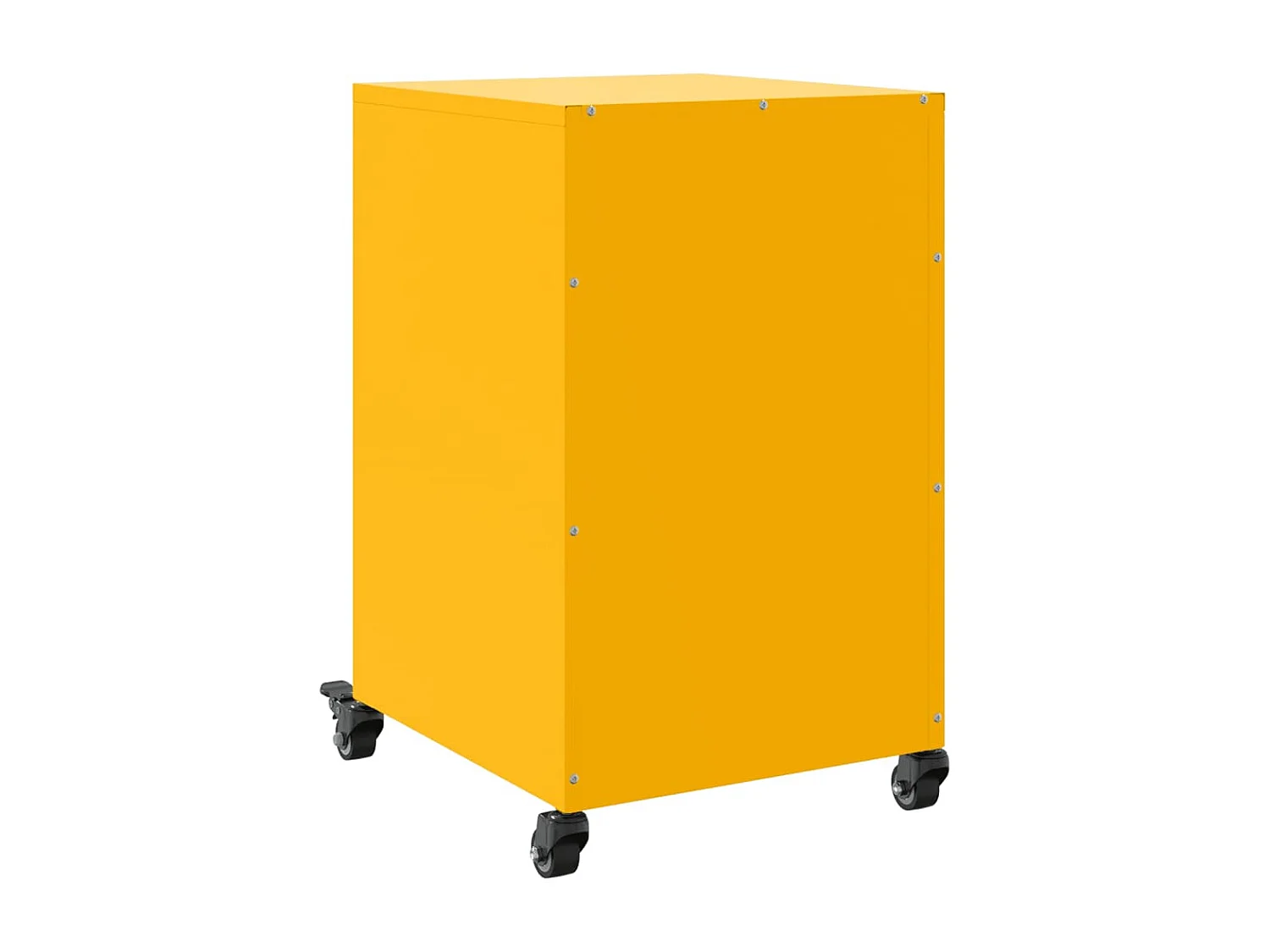 Nachttisch-Beistelltisch-Nachtschrank Senfgelb 36x39x59 cm Stahl SHL30596