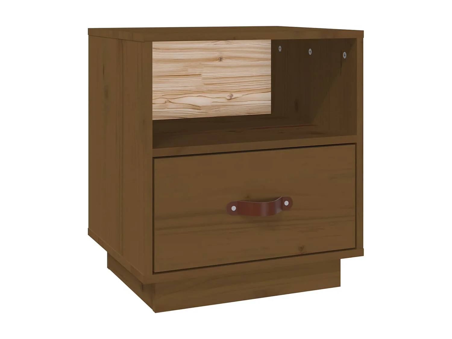 Nachttisch-Beistelltisch Honigbraun 40x34x45 cm Massivholz Kiefer SHL89973