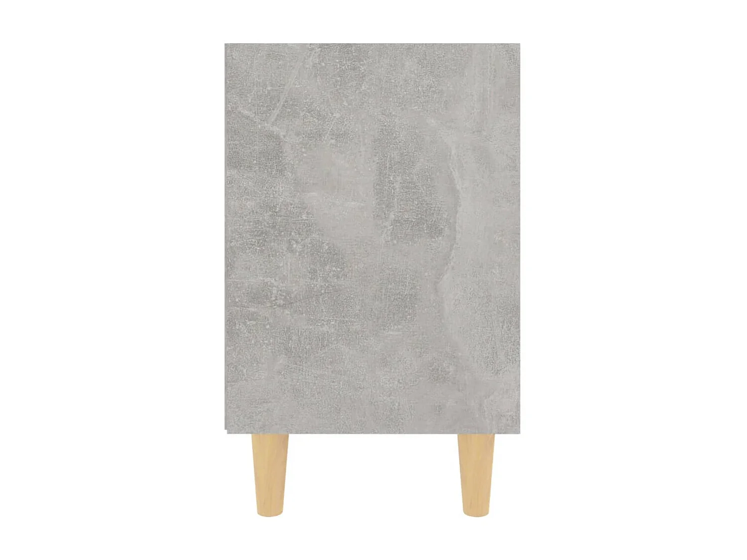 Nachttische-Beistelltisch-Nachttischkommode mit Massivholz-Beinen 2 Stk. Betongrau 40x30x50 cm SHL53511