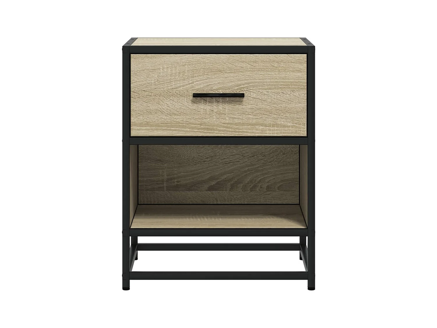 Mesita de noche | Mesilla de noche madera de ingeniería roble Sonoma 40x31x50 cm