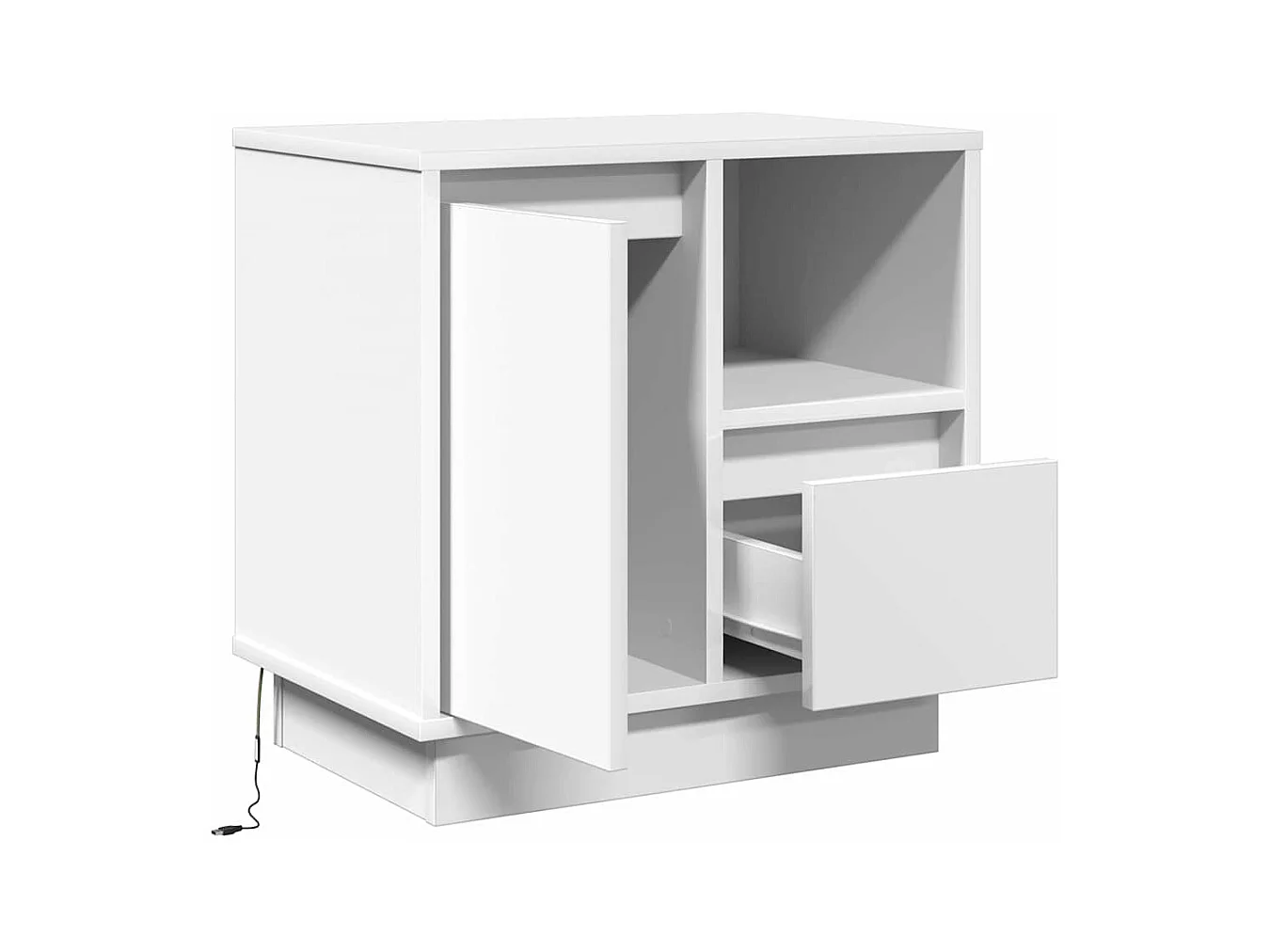 Armario de Noche 50x34.5x50 cm. Madera contrachapada