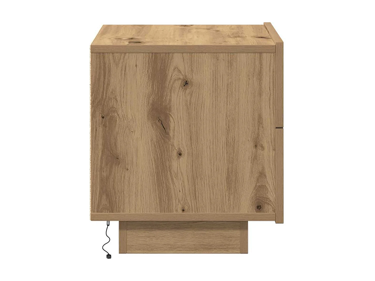 Mesita de Noche | Armario de Noche | Mesilla de noche con cajón Roble artisan 70x36x40.5 cm