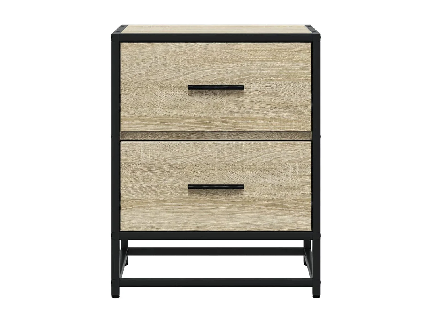 Mesita de noche | Mesilla de noche madera de ingeniería roble Sonoma 40x31x50 cm