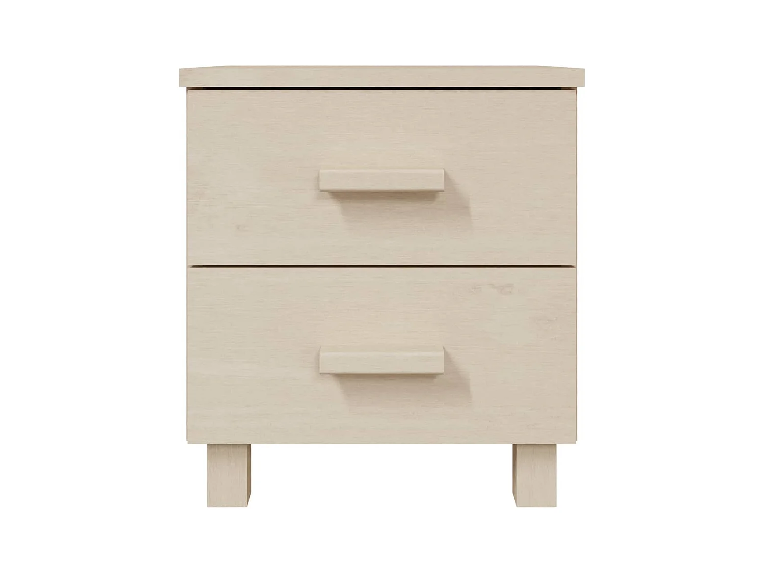 Mesitas de noche | Mesilla de noche 2 uds HAMAR pino macizo marrón miel 40x35x44,5 cm