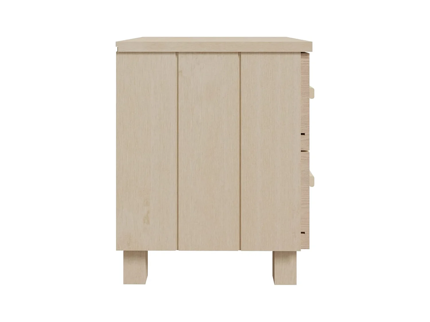 Mesitas de noche | Mesilla de noche 2 uds HAMAR pino macizo marrón miel 40x35x44,5 cm