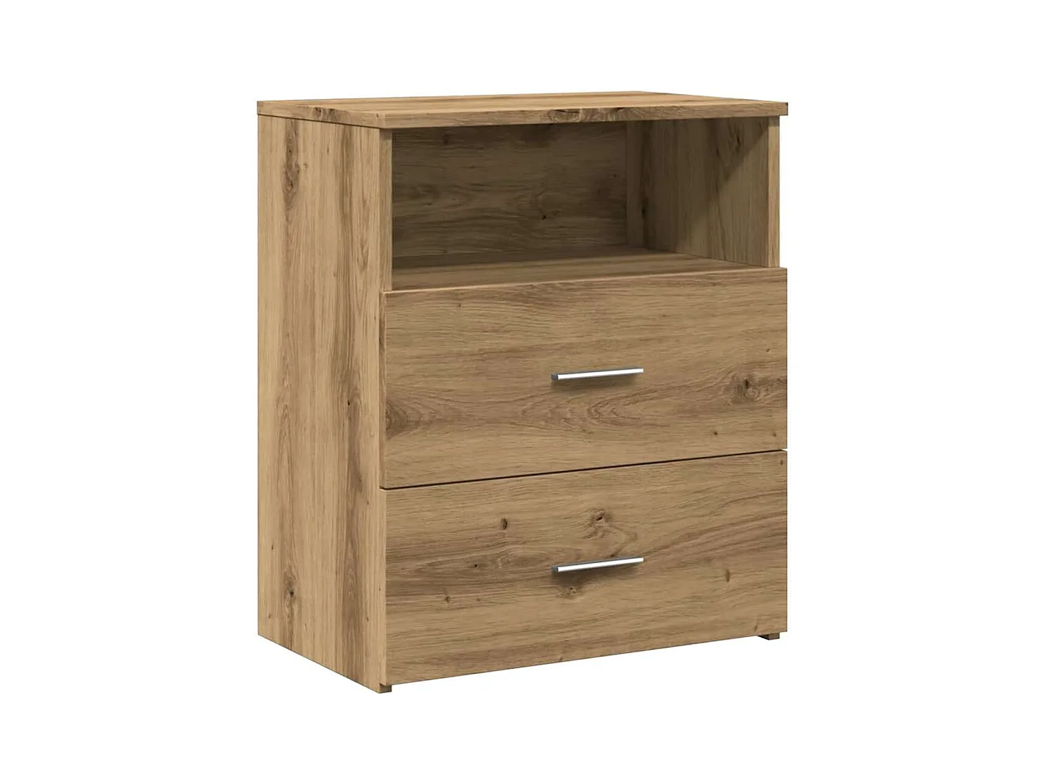 Mesitas de noche | Mesilla de noche 2 uds madera ingeniería roble artisan 50x32x60 cm