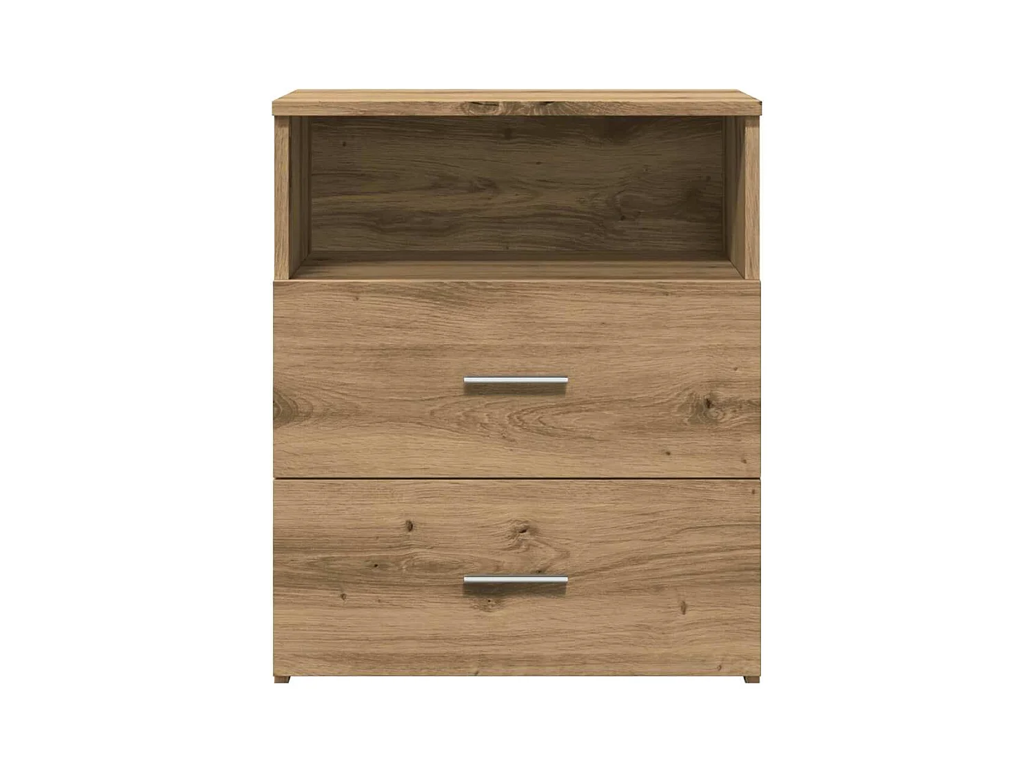 Mesitas de noche | Mesilla de noche 2 uds madera ingeniería roble artisan 50x32x60 cm