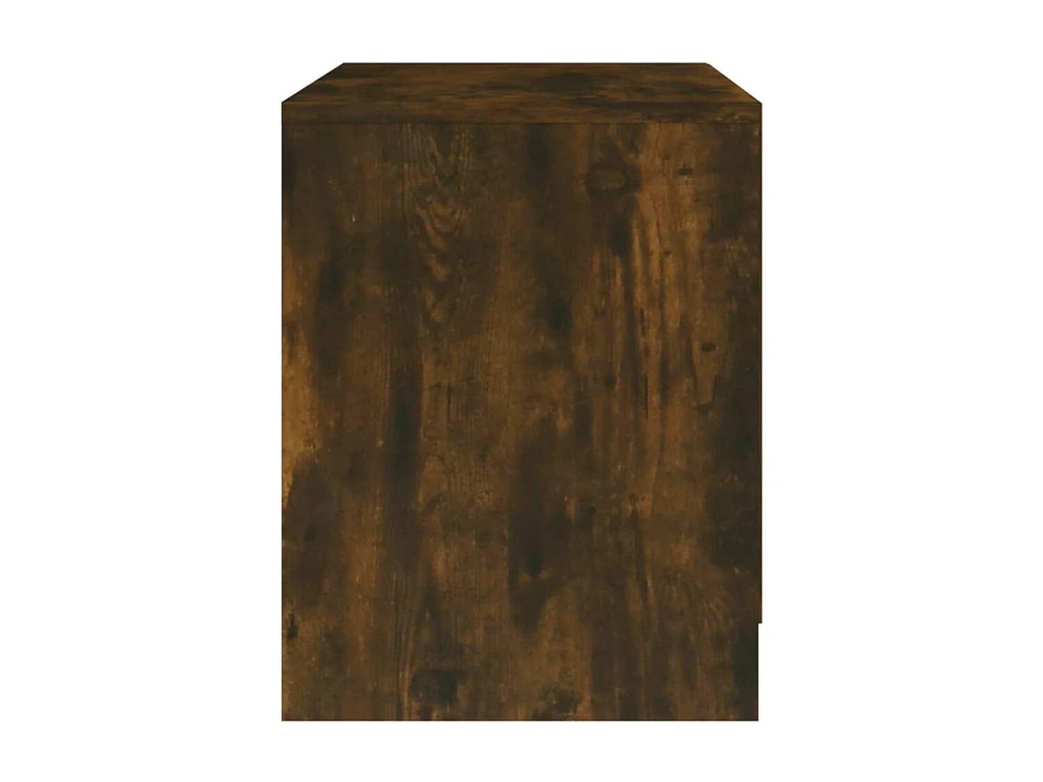 Nachttisch 2er Set-Beistelltisch-Nachttischkommode Räuchereiche 45x34,5x44,5 cm Holzwerkstoff SHL45701