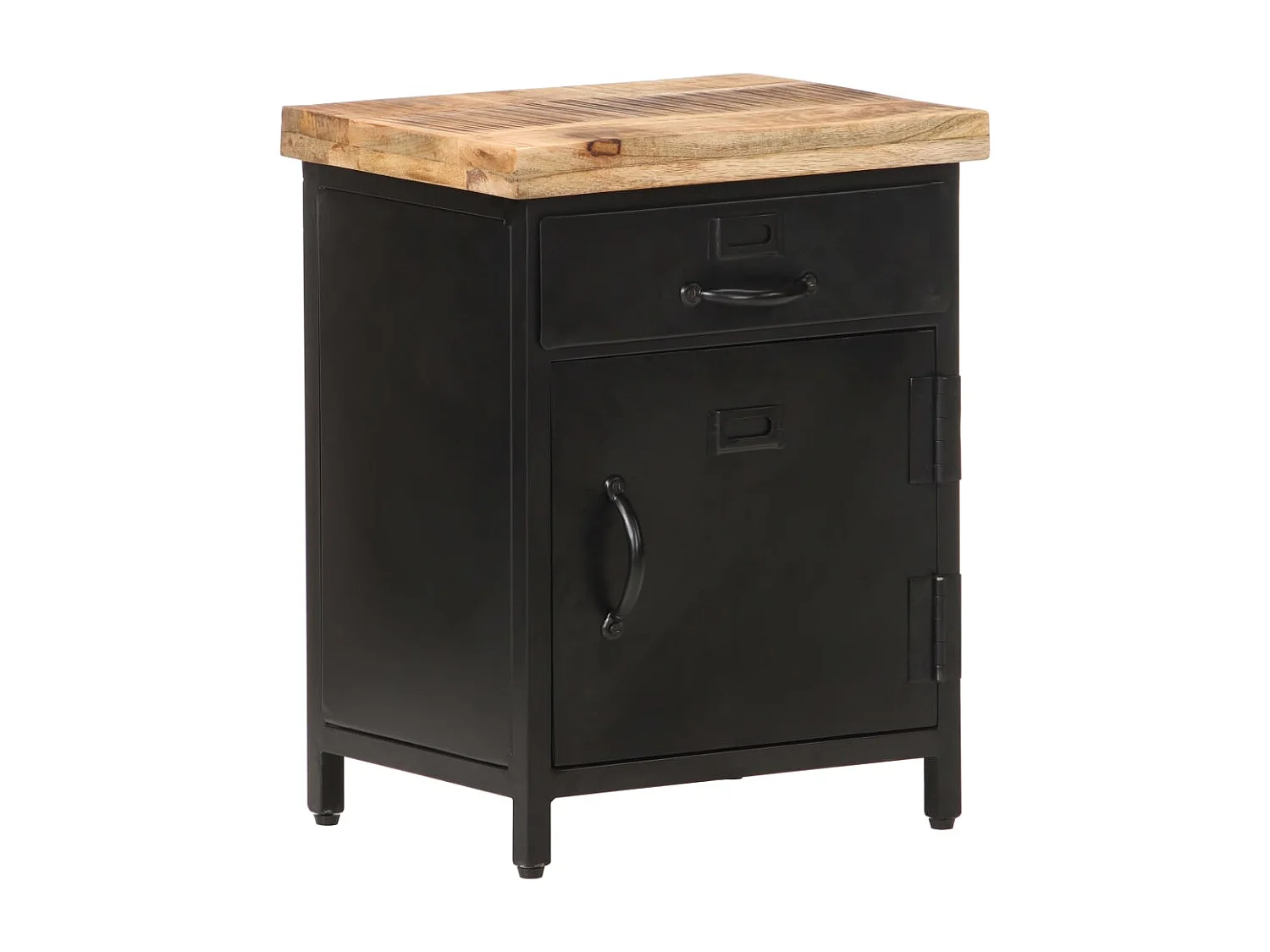 Table de chevet-Table d'appoint 40x30x52 cm Bois de manguier brut