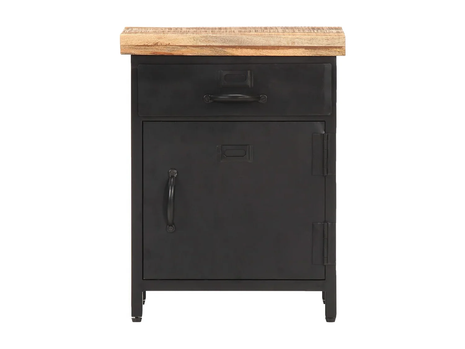 Table de chevet-Table d'appoint 40x30x52 cm Bois de manguier brut