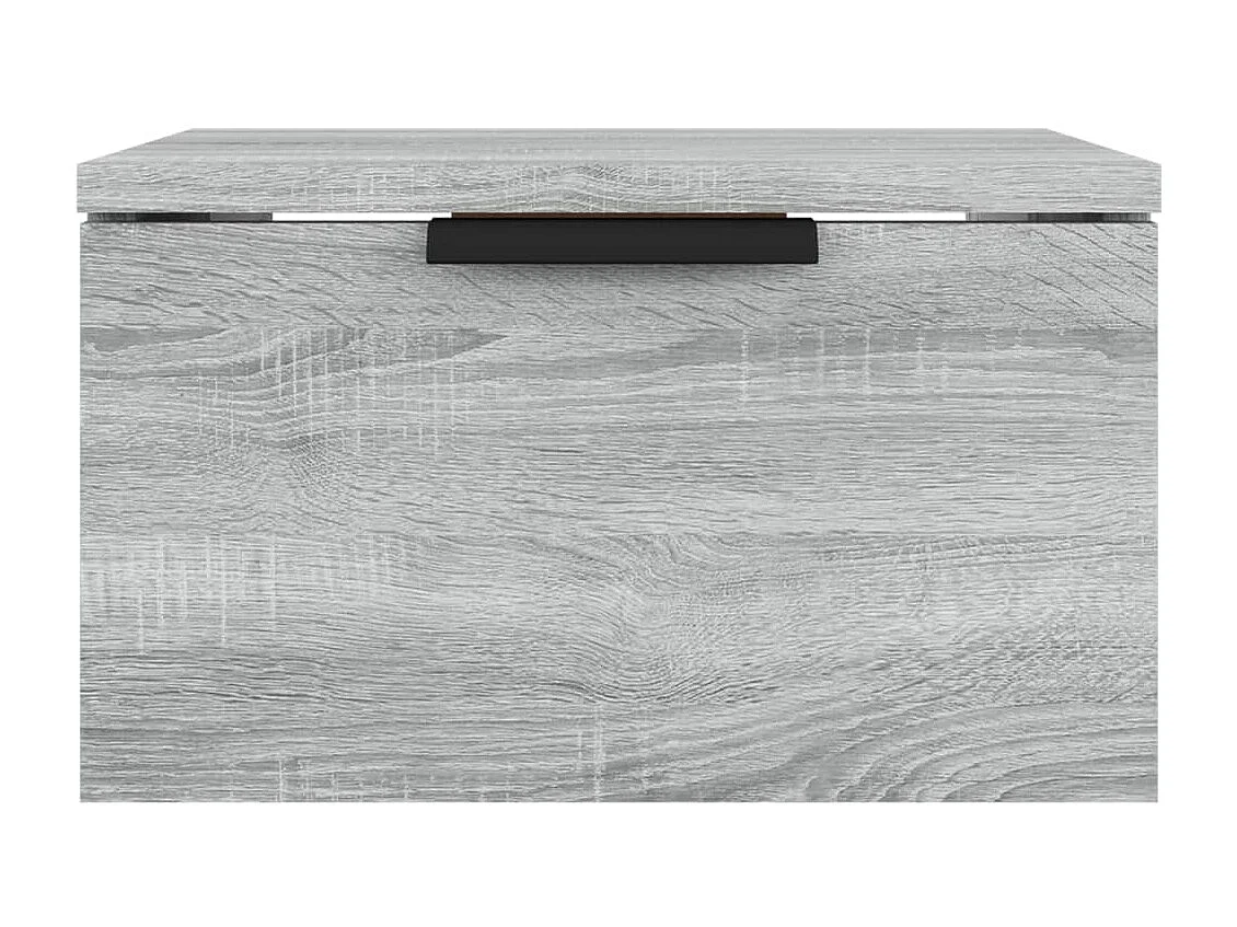 Tables de chevet murales Lot de 2 Sonoma gris 34x30x20 cm