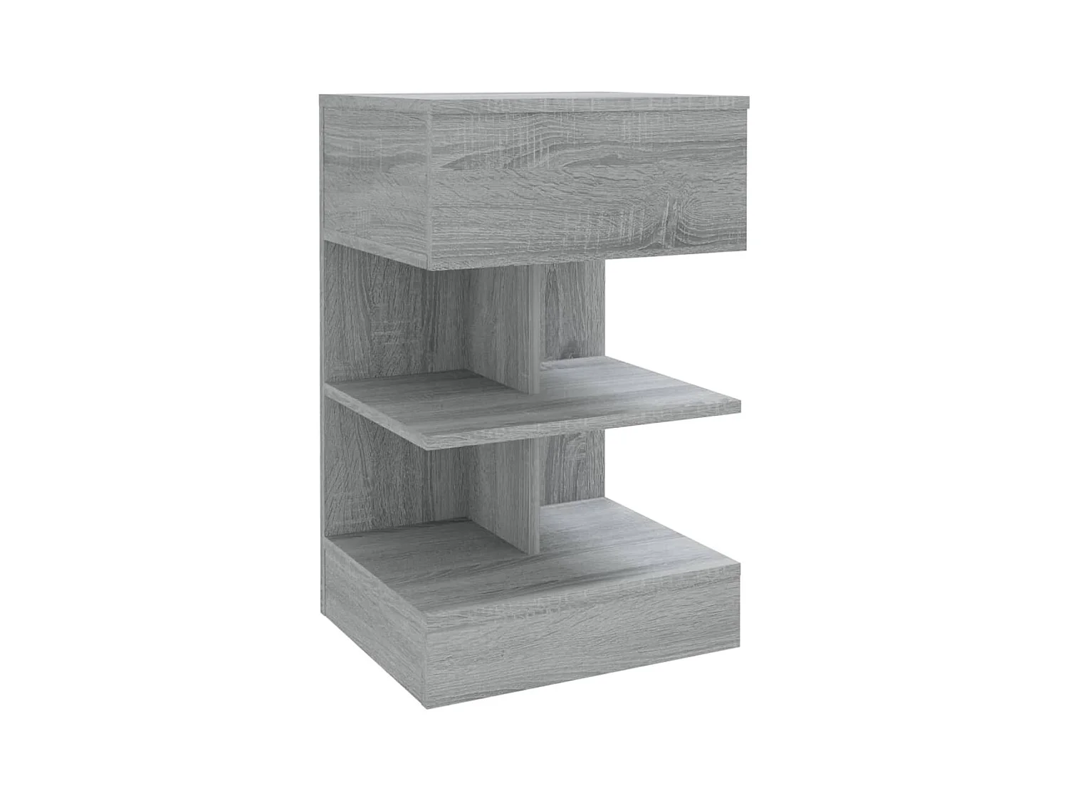 Mesitas de noche | Mesilla de noche 2 uds madera gris Sonoma 40x35x65 cm