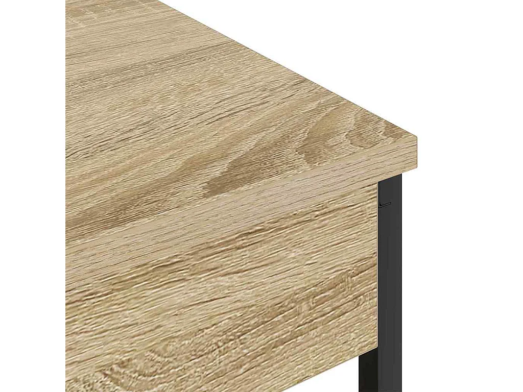 Mesita de Noche | Mesa auxiliar | Armario de Noche 2 uds. Roble Sonoma Madera contrachapada