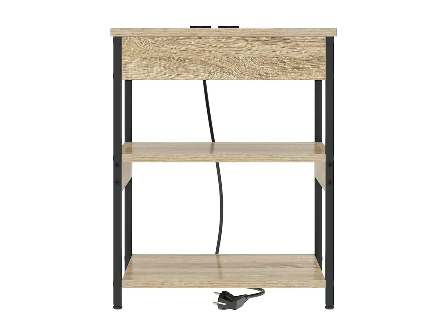 Lot de 2 Tables de chevet Chêne sonoma 41x31x51 cm