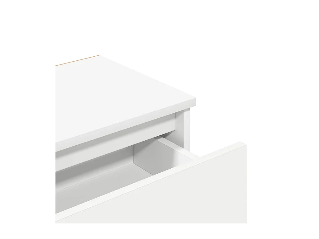 Mesitas de noche | Mesilla de noche 2 uds madera contrachapada blanco 40x30x39 cm