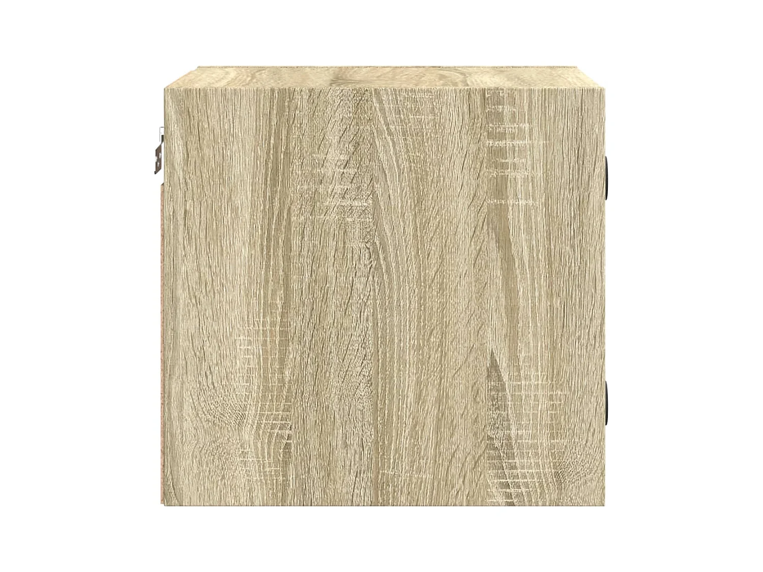 Mesitas de noche | Mesilla de noche con puertas vidrio 2 uds roble Sonoma 35x37x35 cm