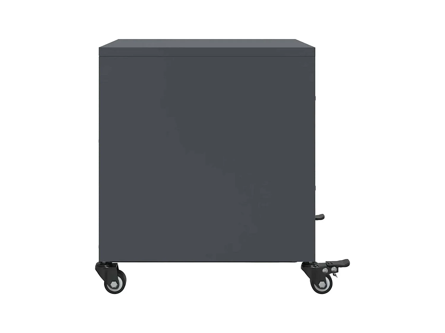 Table de chevet Étroite-Table d'appoint-Table de nuit anthracite 36x39x43,5 cm acier