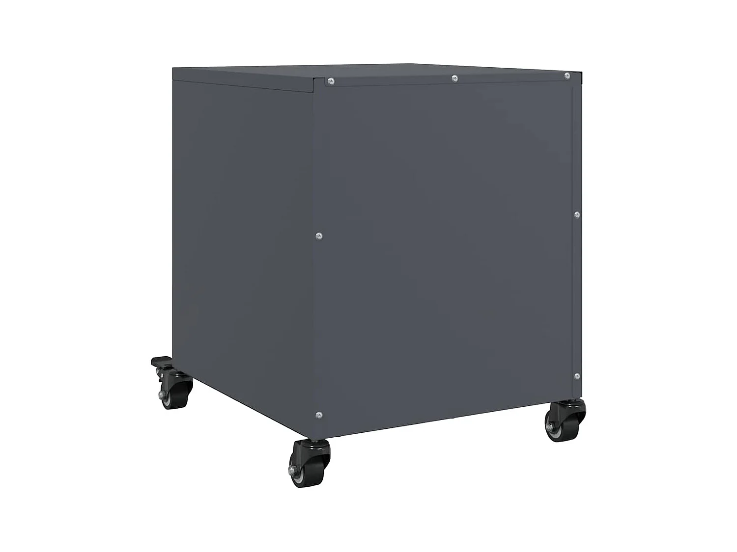 Table de chevet Étroite-Table d'appoint-Table de nuit anthracite 36x39x43,5 cm acier