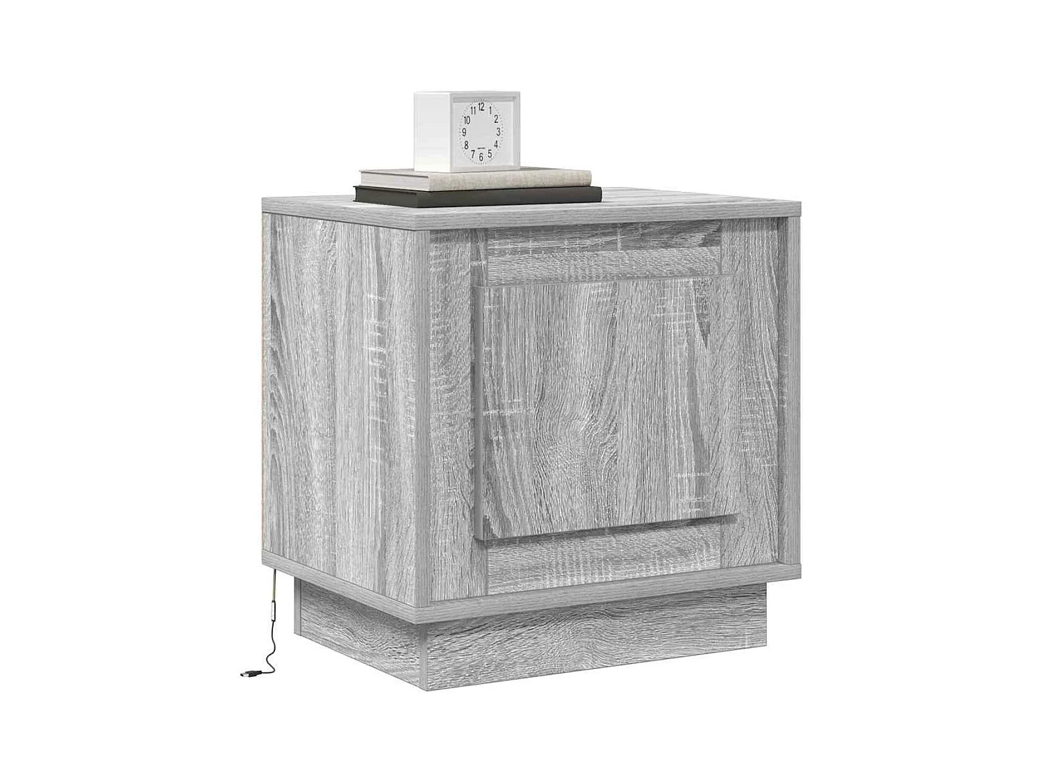 Mesita de Noche | Armario de Noche 2 uds Gris 44x34.5x45 cm