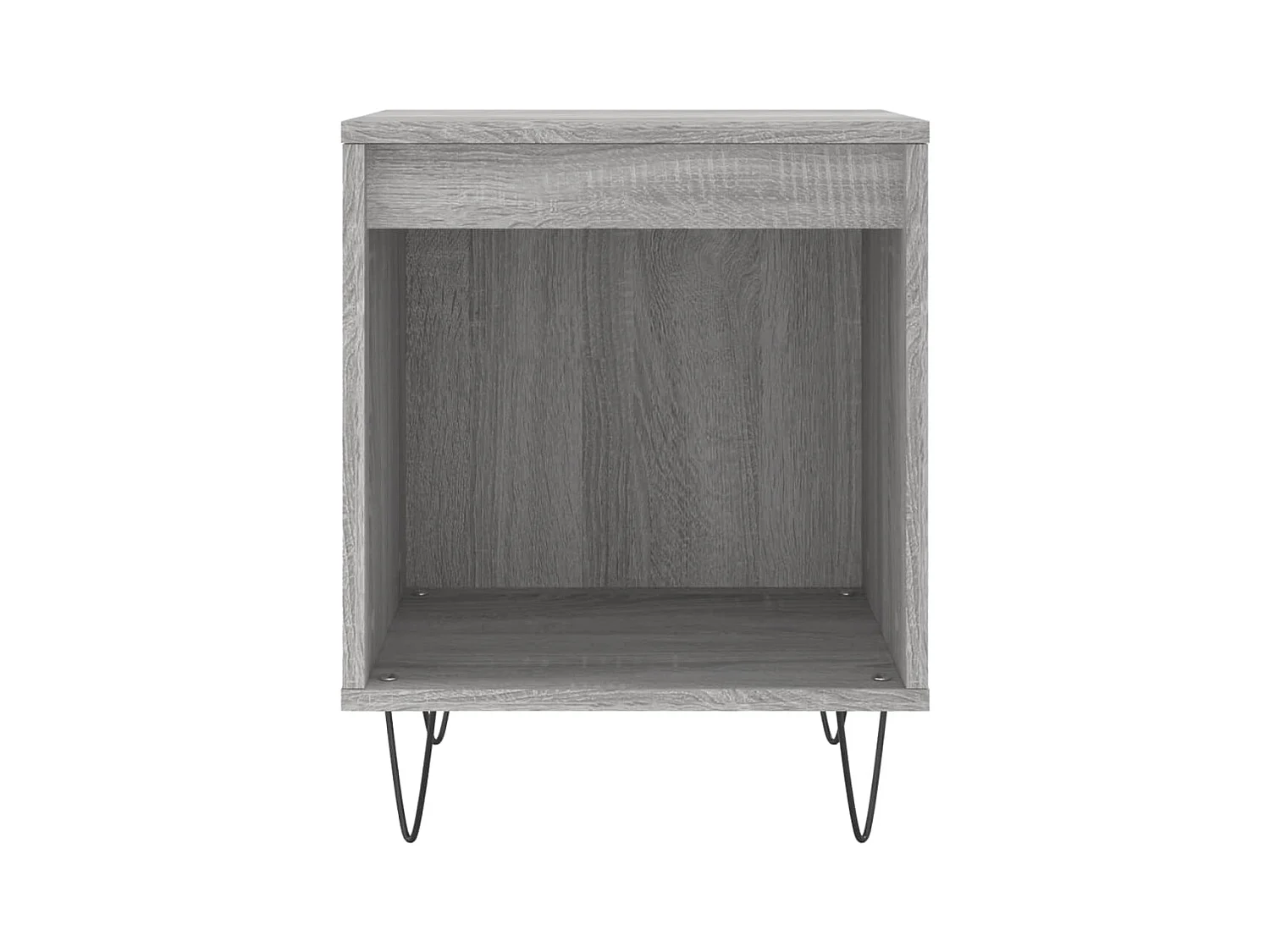 Lot de 2 Tables de chevet avec Compartiments ouverts sonoma gris 40x35x50 cm bois ingénierie