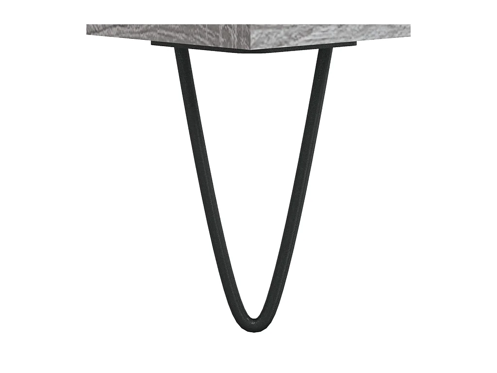 Mesita de noche | Mesilla de noche 2 uds. madera ingeniería gris Sonoma 40x35x50 cm