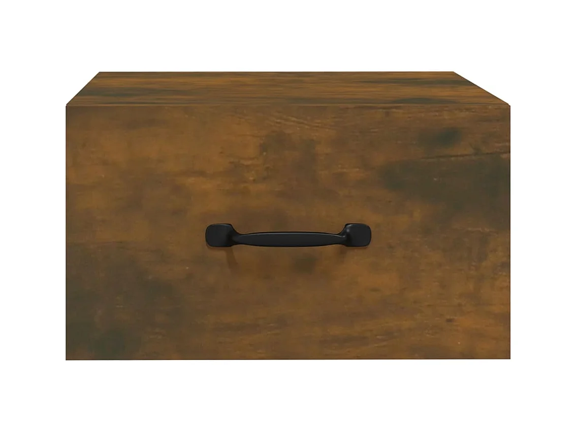 Mesa de Cabeceira Moderna de parede 2 peças 35x35x20 cm carvalho fumado