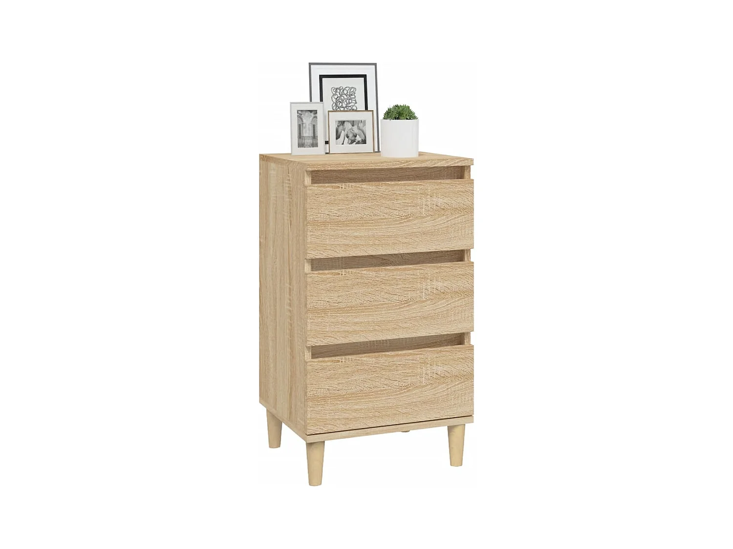 Mesita de noche | Mesilla de noche madera contrachapada roble sonoma 40x35x70 cm