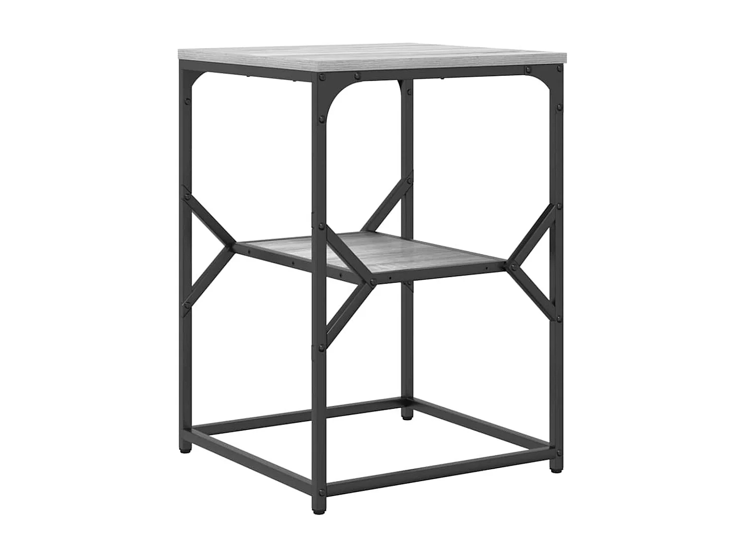 Mesa de Noche | Mesa auxiliar | Mesita de noche Gris sonoma 41x40x60 cm